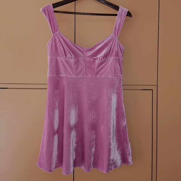 URBAN OUTFITTERS - UO Genivieve Velvet Corset Mini Dress - NWT (L) - Picture 3 of 12